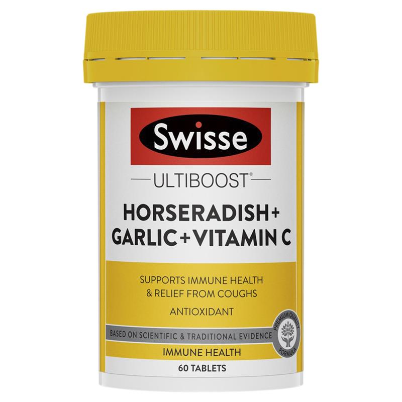 Swisse 高強(qiáng)度辣根大蒜維生素C 60片
