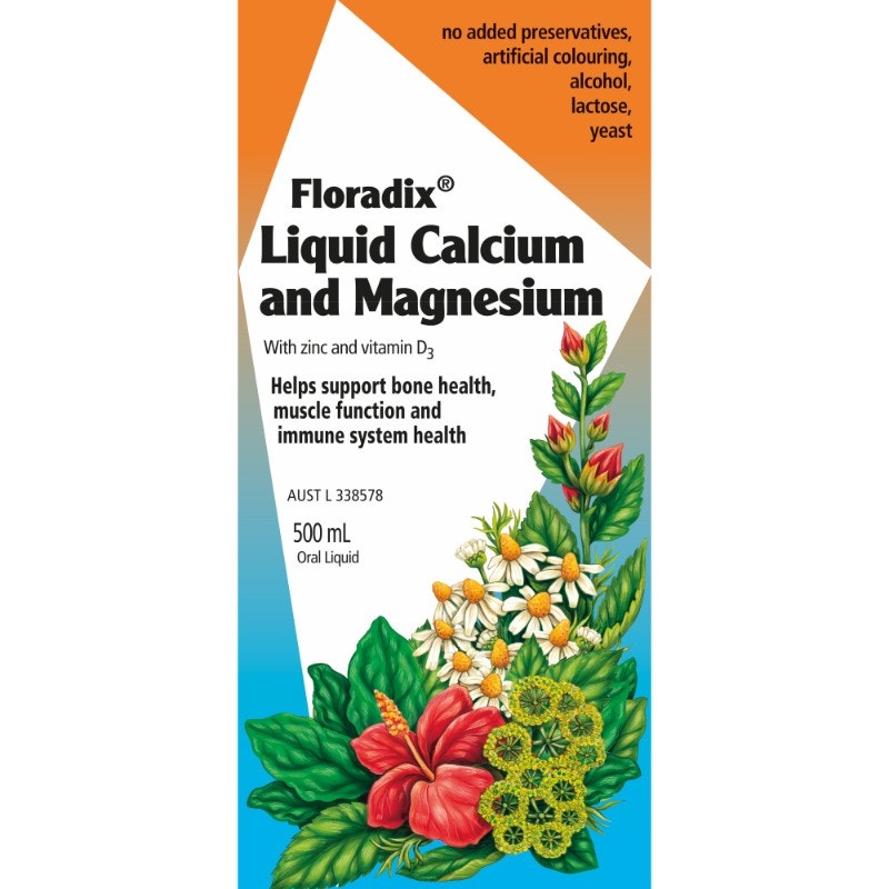Floradix 鐵元 鈣鎂鋅維生素D果蔬營養液（骨骼強健）500ml
